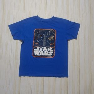 Boys Blue Star Wars The Force Awakes Tee